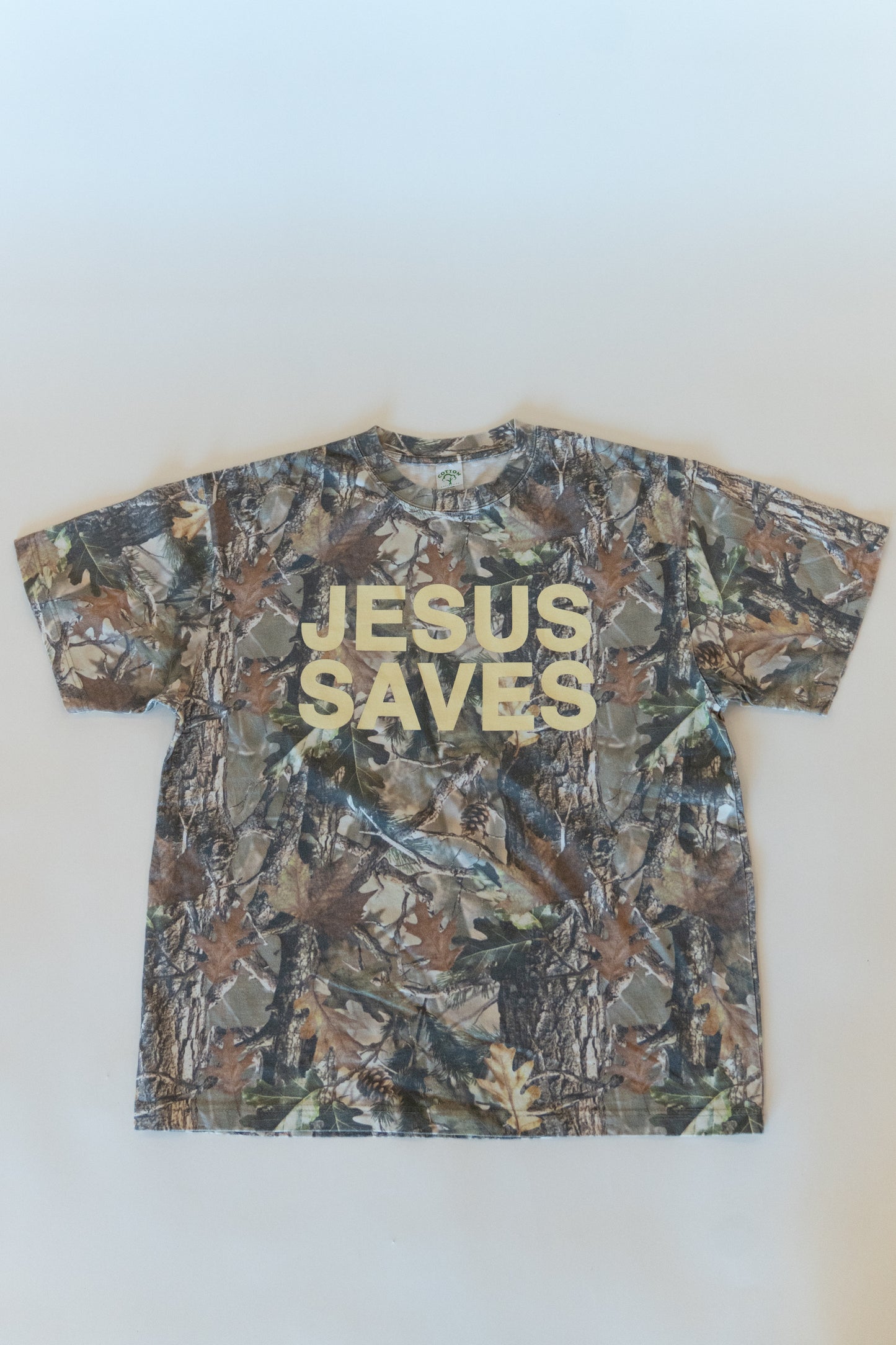 Jesus Saves Camo Tee